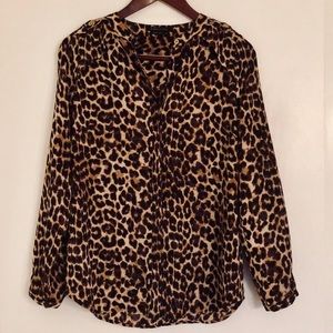 BCBGMaxAzria Medium Leopard Blouse